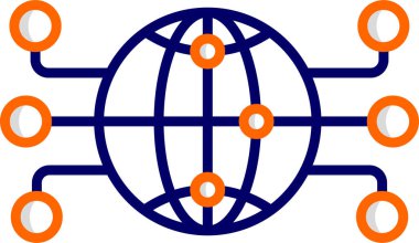 düz biçimli ağ bağlantısı simgesi