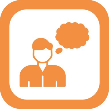 Hayal kurma web simgesi, basit vektör illüstrasyonu