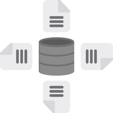 Toplam simge, vektör illüstrasyonu basit tasarım