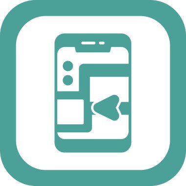 Basit Web Gezgin simgesi vektörü