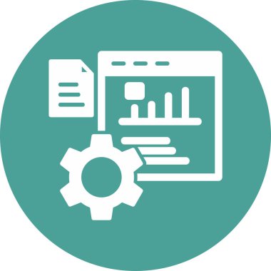 Performans. Web simgesi vektör illüstrasyonu