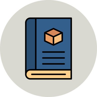 Basit Defter simgesinin vektör illüstrasyonu