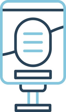 Açık hava reklam afişi Mupi 'nin basit bir özeti. 