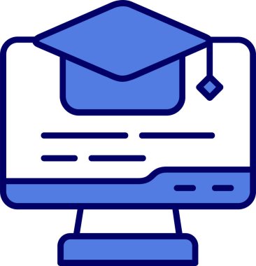 Öğrenmek. Web simgesi vektör illüstrasyonu