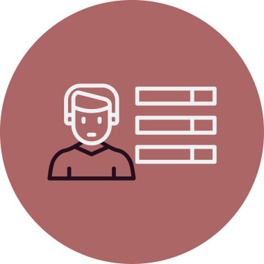 Skills web simgesi vektör çizimi