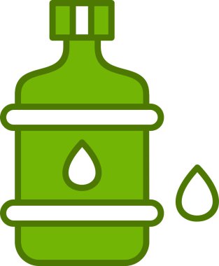 Su. Web simgesi basit illüstrasyon