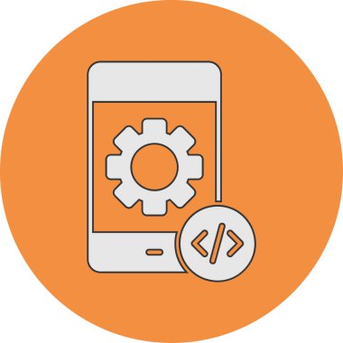 Cep telefonu. basit tasarım vektörü