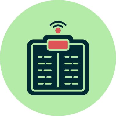 Basit ölçek. Web simgesi basit illüstrasyon