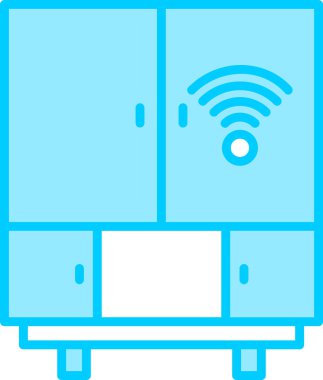 Smart Buzdolabı web simgesi, basit vektör illüstrasyonu
