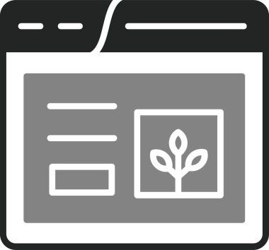 Web sitesi simgesi, vektör illüstrasyonu basit tasarım