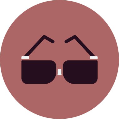 Güneş gözlüğü. Web simgesi basit illüstrasyon