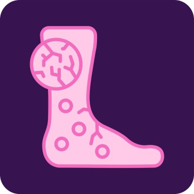 Basit HIV simgesi vektör illüstrasyonu