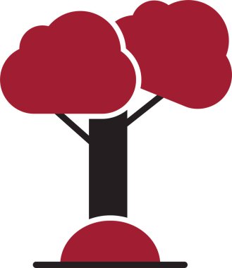 Ağaç. Web simgesi basit illüstrasyon 