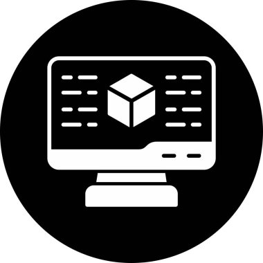 Dijital simge. Web tasarımı için özet çizim vektörü