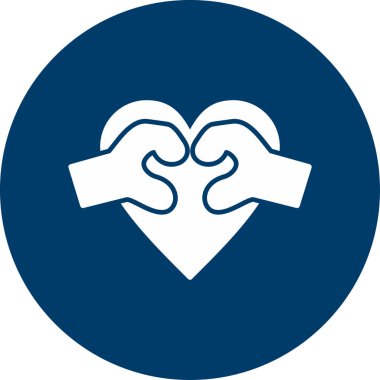 Seni seviyorum ikon vektör çizimi