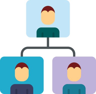 Ağ basit simgesinin vektör illüstrasyonu