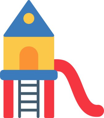 Oyun alanı web simgesi vektör illüstrasyonu