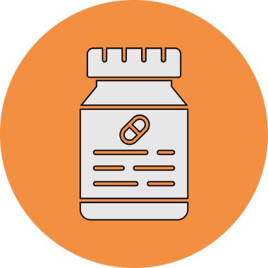 ilaç hapları web simgesi, basit vektör illüstrasyonu 