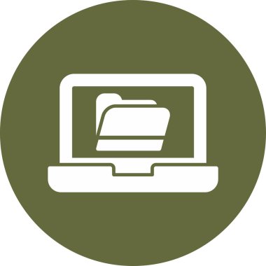 Bilgisayar. Web simgesi basit illüstrasyon