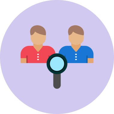 Rakibim. Web simgesi basit illüstrasyon