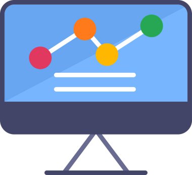 düz biçimli analiz iş veri simgesi