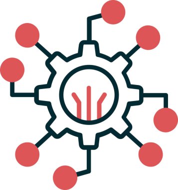 Dijital simge. Web tasarımı için özet çizim vektörü