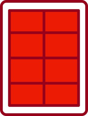 pencere simgesi vektör illüstrasyonu 