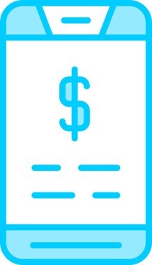 vektör basit mobil ödeme simgesi