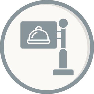 Restoran simgesinin vektör illüstrasyonu