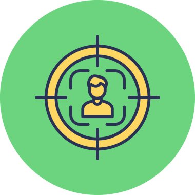 hedef simge, vektör illüstrasyonu basit tasarım