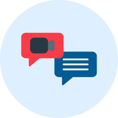 Ana hatlı biçim vektör illüstrasyon tasarımında konferans simgesi