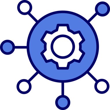 Omni kanalı. Web simgesi basit illüstrasyon