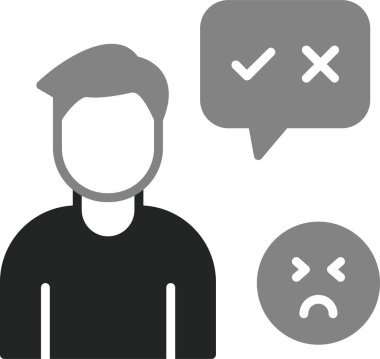 Doğru ya da yanlış ikon. vektör illüstrasyonu