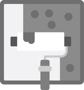 Web simgesi boyanıyor, vektör illüstrasyonu