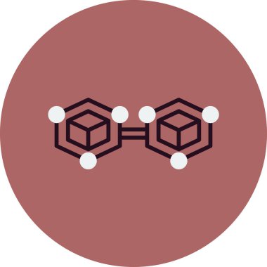 Engelleme zinciri. Web simgesi basit tasarım