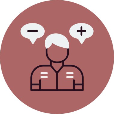 Fizibilite. Web simgesi vektör illüstrasyonu