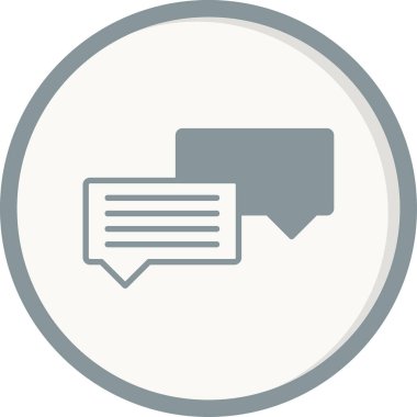 Sohbet mesajı vektör illüstrasyonu