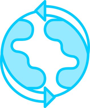 Basit bir Global simgesi. vektör tasarımı