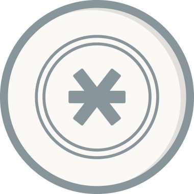 Asterisk ağ simgesi, vektör illüstrasyonu  