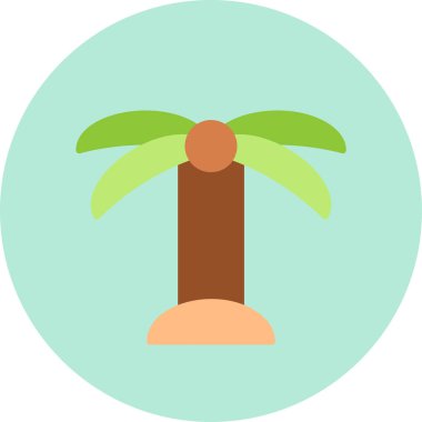 Oasis web simgesi, basit vektör illüstrasyonu