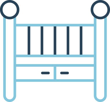 Beşik. Web simgesi basit illüstrasyon