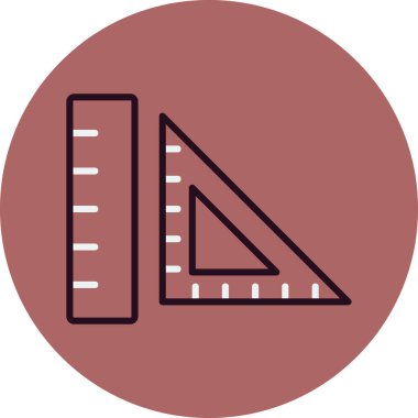 Geometri, yönetici simgesi. Basit resimleme