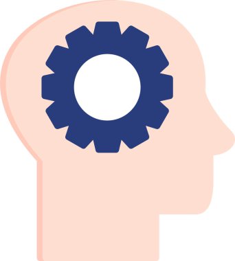 Beyin takımı, baş simge, vektör illüstrasyonu 