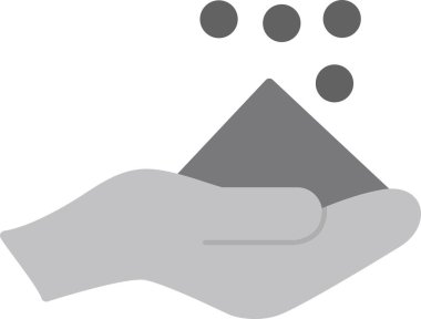 Tayammum. Web simgesi basit illüstrasyon