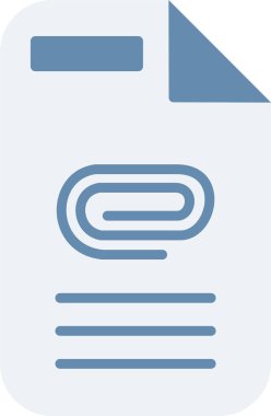 belge simgesi, vektör illüstrasyonu basit tasarım