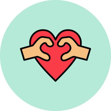 Seni seviyorum ikon vektör çizimi