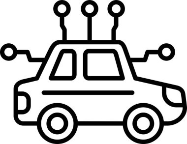 Özerk ikon vektör illüstrasyonu