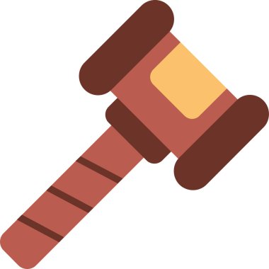 Çekiç ağı simgesi, basit vektör illüstrasyonu 