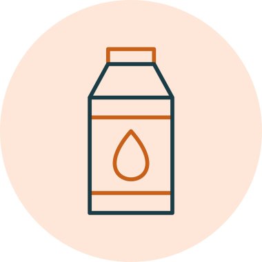 süt ağı ikonu vektör illüstrasyonu 