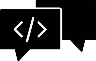 Sohbet mesajı vektör illüstrasyonu